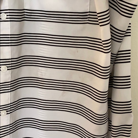 Black and white long sleeve shirt - Picture 2 of 2